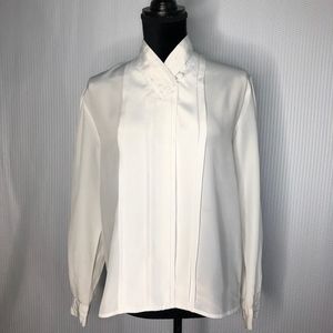 Vintage Fashion Attitudes White Blouse